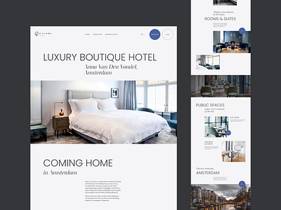 Hotel Redesign Concept animation grid grid layout hotel typography webdesign