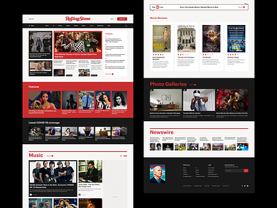 Rolling Stone Magazine Redesign Concept animation concept desktop inspiration magazine menu menu design news newsfeed newspaper scroll web design webdesign
