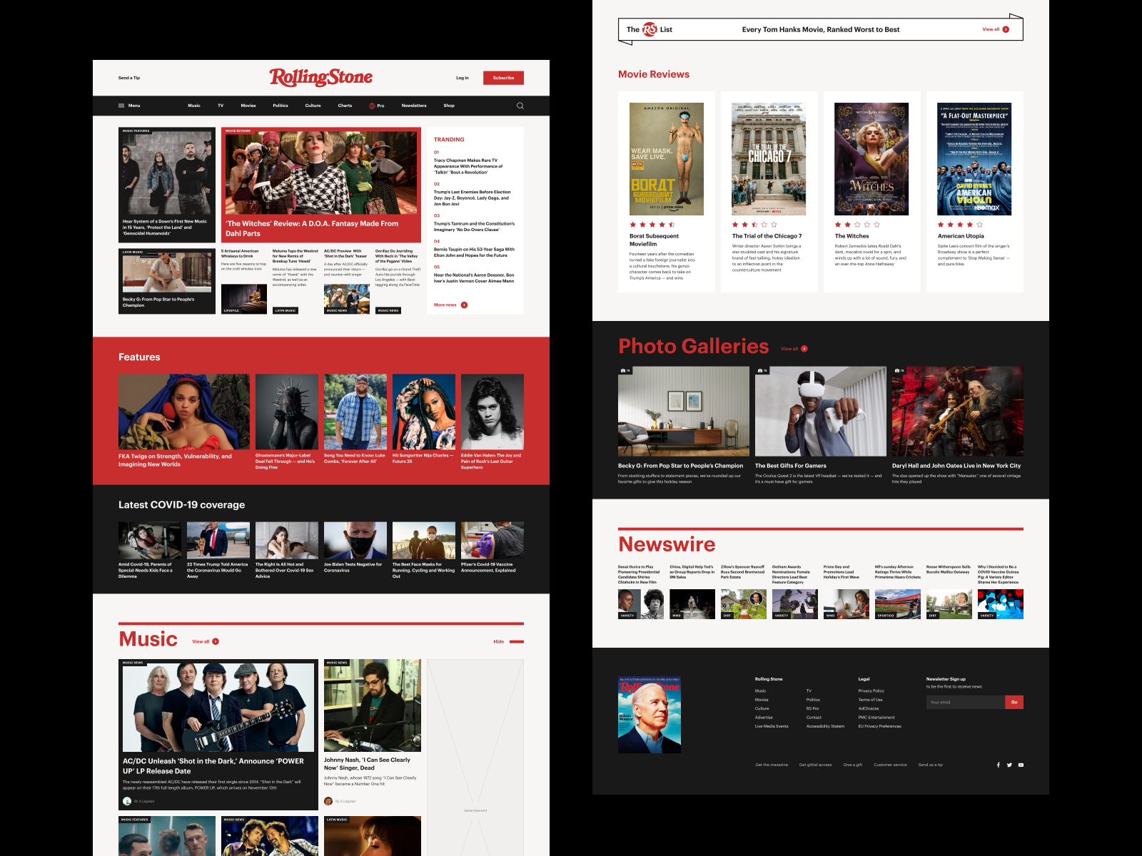 Rolling Stone Magazine Redesign Concept by Оlga Pisareva on Dribbble