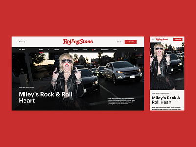 Rolling Stone Magazine Redesign Concept