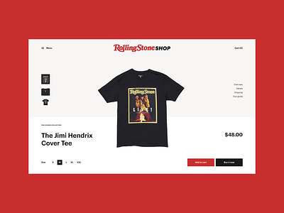 Rolling Stone Shop Redesign Concept concept desktop mobile ui product card product page shop store ui uiux web design webdesign