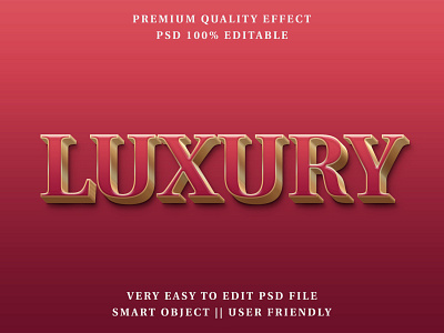 Luxury Editable Text Effect 3d design editable editable text editable text effects effect effects font luxury luxury design style text