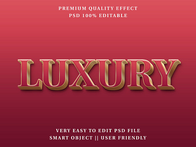 Luxury Editable Text Effect