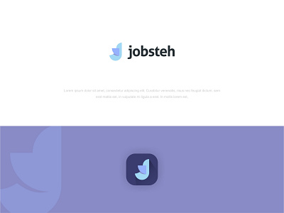 Jobsteh freelance marketplace branding freelance graphic design logo