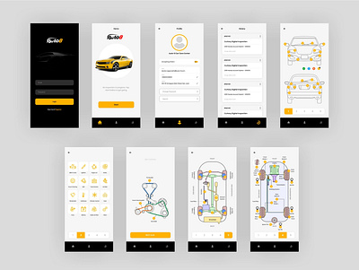 Auto8 app ui application automobile engineering graphic design mobile app ui