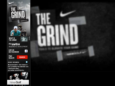 Nike, The Grind interactive banner ad banner interactive nike web design