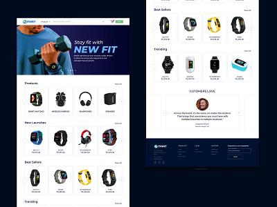 Smart Digital Store - Landing Page app design ui user experience user interface design ux