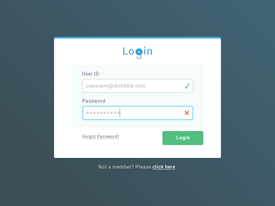 Login Screen login sign in sign up ui user id