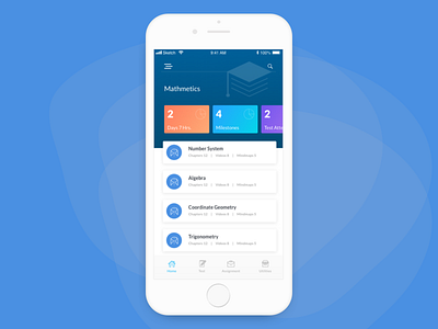 Education App For Subject app ui education app listing mathematics mobile app mobile app design ui ux design