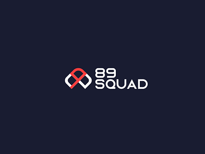 89 Squad, streamer community - Concept Logo branding community creativity design gaming graphic design illustration logo logotype red vector