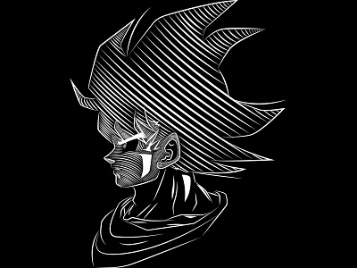 Sangoku ball dragon portrait sangoku vector