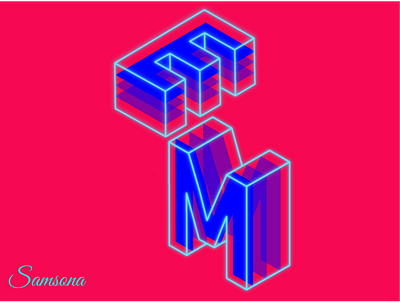 M.E graphic design logo