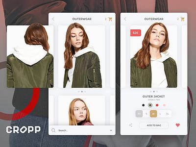 Clothing Listing & Product Page UI Design