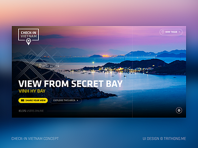 Check-in Vietnam / Website Concept check in concept interaction design ui design vietnam web design