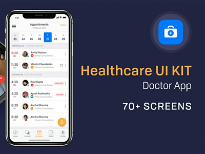 Healthcare App appointment booking app clinics doctor app medical