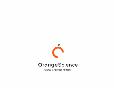 orange science graphic design logo