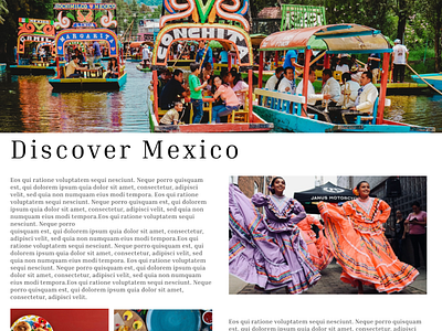 Discover Mexico-Landing Page 003 dailyui design ui ux