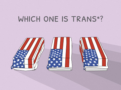 Trans* Ban: Not a Burden art design donald trump human rights illustration lgbt politics trans trans ban transgender troops usa