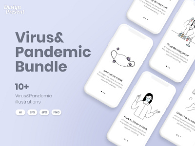 Virus&Pandemic Icons Vector Bundle