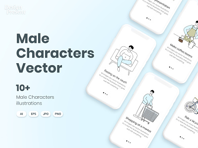Set of Flat Vector People characters app branding business people icons design effect graphic design icon life lifestyle male man man icon man vector office people people character illustration people icon people icons people vector vector