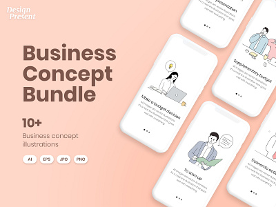 Business Concept Bundle Vector