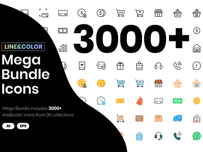 Line&Color Mega Bundle Icons set