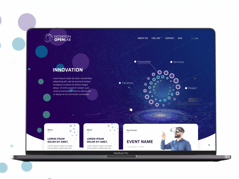 Novation Lab home Page