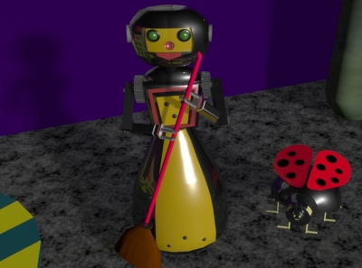Maid and Ladybug Robots