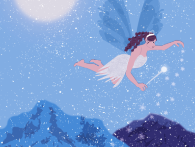 Snow Fairy design fairies graphic design illustration
