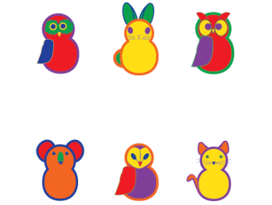 Playful Animal Icons animals design graphic design icons illustration logo