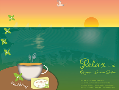 Tea Advertisement branding design graphic design illustration