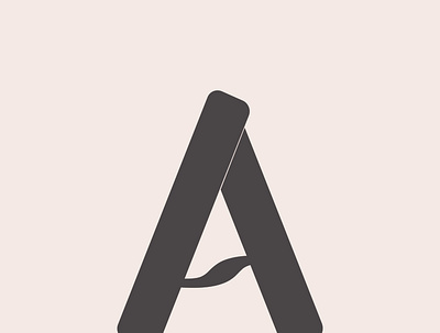 Basic design of "A" logo a affinity design black graphic design logo vector