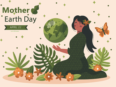 Mother Earth Day adobe illustrator graphic design illustration