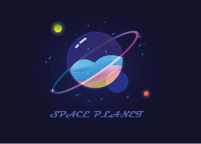 Space Planet adobe illustrator design graphic design illustration