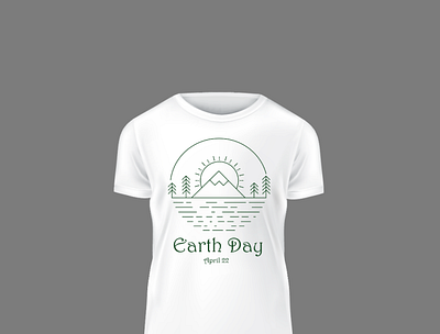 Earth Day T-shirt adobe illustrator branding design graphic design illustration logo