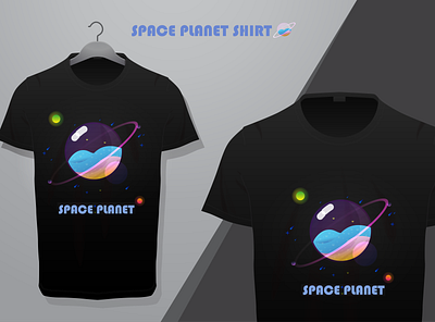 Space Planet Shirt adobe illustrator branding design illustration logo