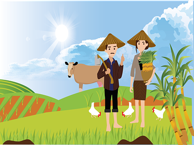 Best Season For Farming adobe illustrator design graphic design illustration ui weekly weekly warm-up