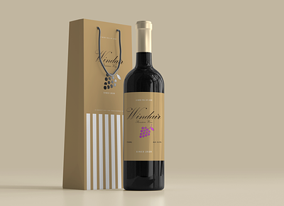 Windair Wine adobe illustrator branding design graphic design vector