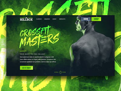 Hillbox Landing Page - Coming Soon crossfit design desktop fitness ui ux web website