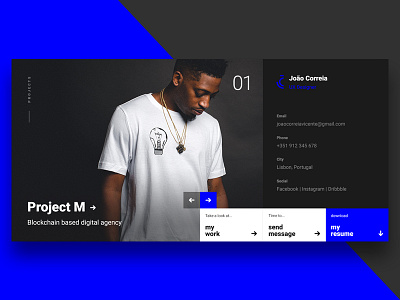 Portfolio UXperience - João Correia blue design interface portfolio ui ux web