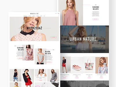 Mohito Website Concept clothes concept ecommerce design for women mohito redesign shop uiux wear web design webdesign