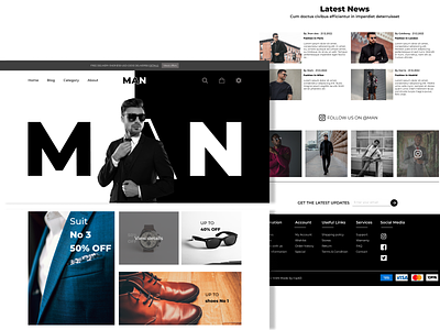 fashion man ecommerce black dark design ecommerce fashion graphic design man ui web