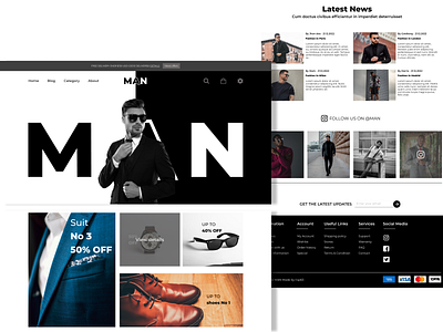 fashion man ecommerce