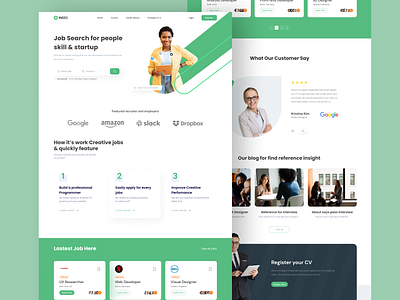 Ineed Jobs finder homepage career advise cv resume employee hiring platform homepage human resources indeed job job application job portal job seeker landing page recruitment recruitment agency search uiux web website