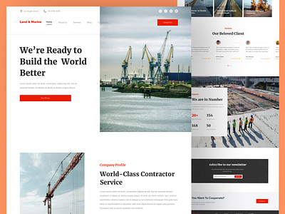 Land & Marine Landing Page