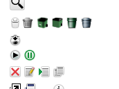 Garbage Can Icons cans delete garbage icons