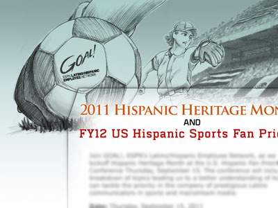Goal - Concept baseball beisbol fans futbol heritage hispanic month sketch soccer sports