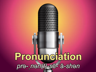 Pronunciation illustrator mic microphone