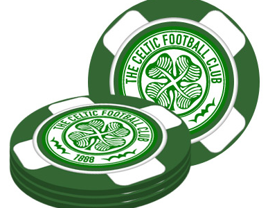 Celtic FC Poker Chip celticfc chip illustration poker