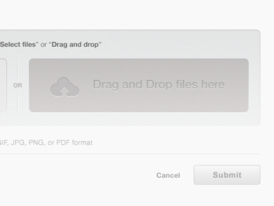 Drag & Drop and drag drop file upload